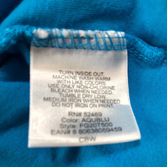 Faded Glory Cyan Beach Party Top - Picture 6 of 6